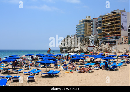 Levante Beach Benidorm Costa Blanca Spain Espana EU Europen Union Europe Stock Photo