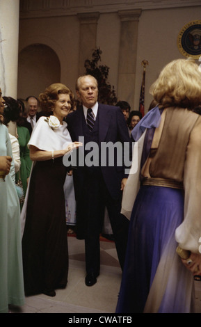 President Ford And His Wife First Lady Betty Ford In The Blue Room Of ...