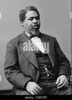 Robert Smalls (1839-1915), achieved fame from his daring capture of the Confederate ship he worked on as a slave, turning over Stock Photo