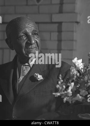 George Washington Carver (1864-1943) in 1943.  He was an agricultural scientist when most people made their living as farmers. Stock Photo