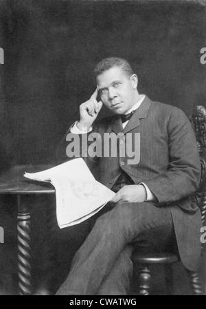 Booker T. Washington (1856-1915), African American educator and leader. Ca. 1900. Stock Photo