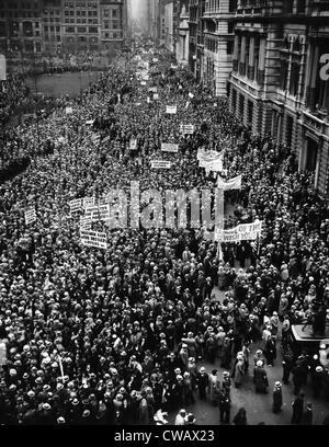 New York City, Hitler protest parade, circa 1933. CSU Stock Photo ...