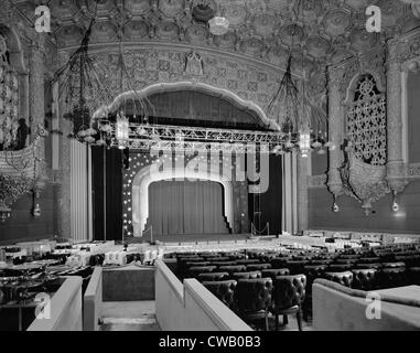 Movie Theaters, the Fox Theater, auditorium, demolished in 1992, Seventh Avenue, Olive Way, Seattle, Washington, September 5, Stock Photo