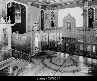 Movie Theaters, Loew's Theatre, view of lobby, designed by John Eberson, an example of Churrigueresque design, 625 South Fourth Stock Photo