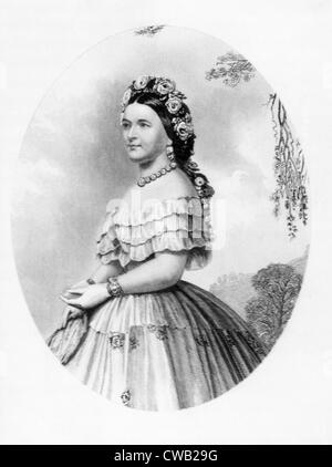 Mary Todd Lincoln (1818-1882), First Lady (1861-1865) Stock Photo