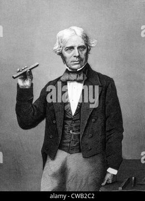 Michael Faraday (1791-1867), discoverer of electromagnetic induction (1831) and formulator of Faraday's Law (1834) Stock Photo