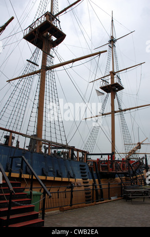 HMS Trincomalee at Hartlepool Historic Quay, Cleveland, UK Stock Photo