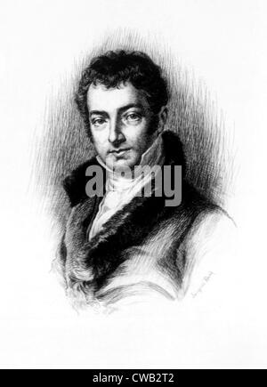Washington Irving (1783-1859), American writer circa 1810s. Stock Photo