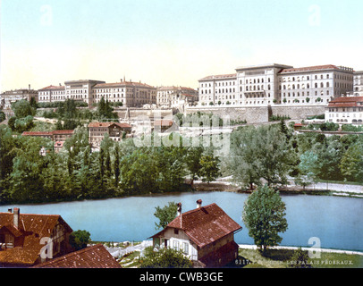 Switzerland, Town hall, Berne, photochrom, circa early 1900s. Stock Photo