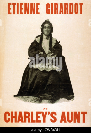 CHARLEY'S AUNT, Etienne Girardot, 1906 Stock Photo