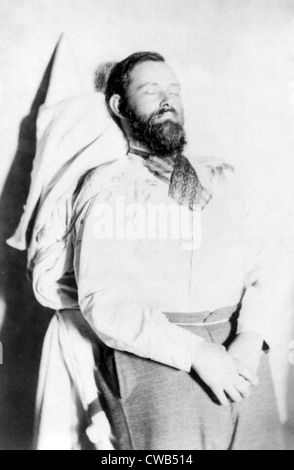 Wild West. Jesse James, dead, in coffin, ca. 1882 Stock Photo - Alamy