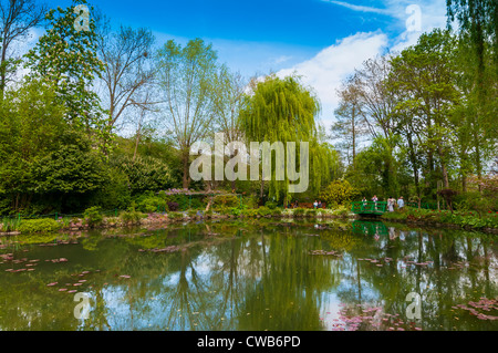 Monet's garden, flowers; Giverny; Normandy; France; Eure; Europe; spring; tulips Stock Photo