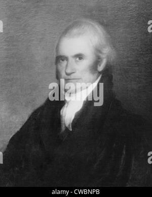 John Marshall (1755-1835), the 4th Chief Justice of the U.S. who served for 34 years and established the role of the Supreme Stock Photo