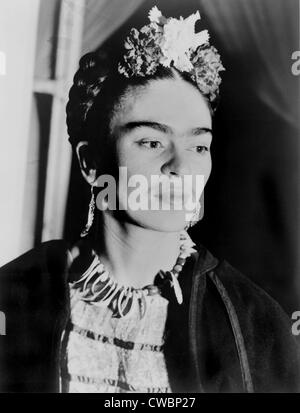 Frida Kahlo (1907-1954), Mexican artist, painted in a distinctive style influenced by surrealism, realism and Mexican folk art. Stock Photo