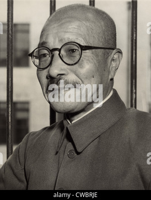 Tojo Hideki (1884-1948), Japanese World War II leader who advocated the Tripartite Pact with Germany and Italy in 1940, and