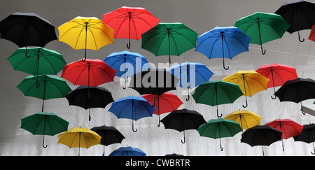 Umbrellas.Umbrella.Coloured Umbrellas. Stock Photo
