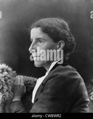 Charlote Perkins Gilman (1860-1935), American socialist and writer, author of the very popular and successful book, WOMEN AND Stock Photo