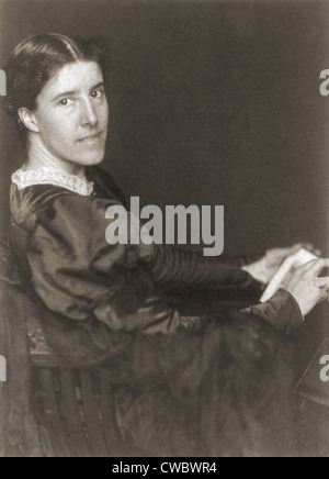 Charlote Perkins Gilman (1860-1935), American writer established a theoretic foundation for 20th century feminism and the Stock Photo