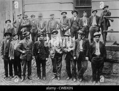 Some of the 100 Italian and Slavic coal miners arrested following a ...