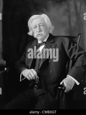 Melville W. Fuller (1833-1910), eighth Chief Justice of the United States Supreme Court from 1888 through 1910. The Fuller Stock Photo