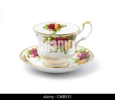 Classic white tea cup Stock Photo