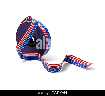 Roll of ribbon Stock Photo