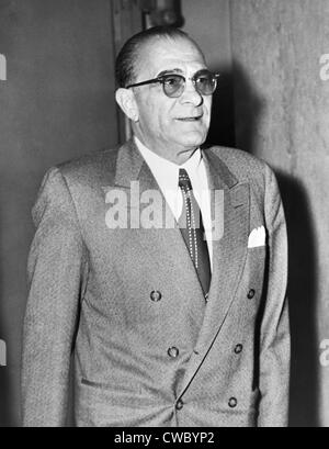 Vito Genovese (1897-1969), boss of the Genovese Crime family (formerly Luciano) in 1959, the year he was convicted of selling a Stock Photo