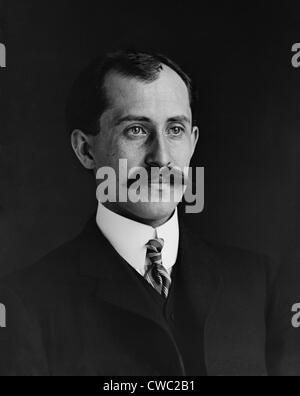 Orville Wright 1871-1948 at age 34 in 1905. LC-DIG-ppprs-00680 Stock Photo