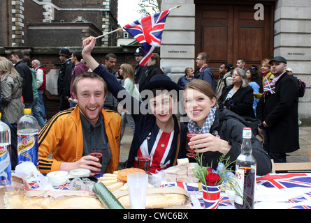 Big Lunch street part in Piccadilly at Queens Diamond Jubilee Celebrations in London 2012 Stock Photo