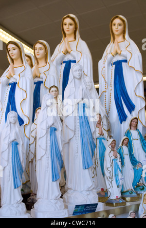 Souvenir shop in the French pilgrimage town Lourdes Stock Photo