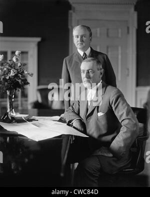 President Woodrow will with his private secretary Joseph Patrick Tumulty 1870-1954 . His functions were those of a contemporary Stock Photo