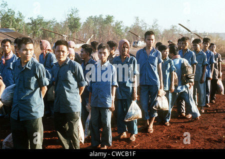 South Vietnamese POWS released. Members of the Army of Republic of Vietnam held prisoner by North Vietnam were released in Loc Stock Photo