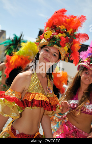 Members of the International Samba-Festival Coburg, Bavaria, Germany Stock Photo