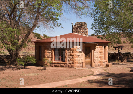 Elk288-1184 Arizona, Hubbell Trading Post National Historic Site, guest hogan Stock Photo