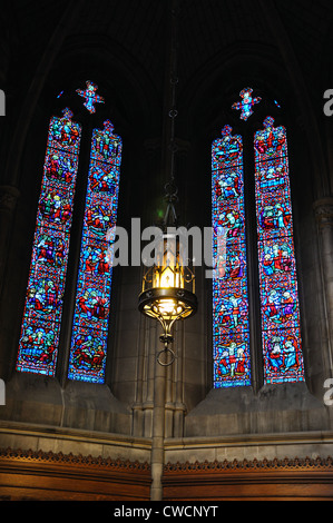 The Princeton University Chapel - stained glass window Stock Photo