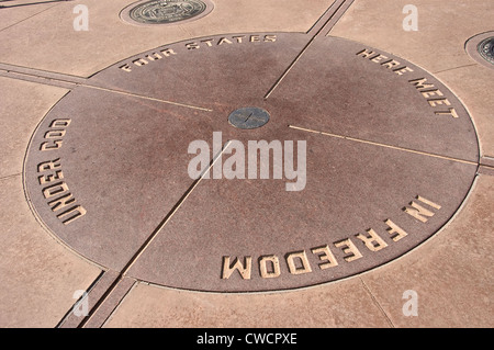 Elk288-1398 Arizona, Four Corners Monument Stock Photo