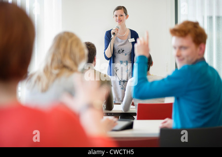 Business executives in a seminar Stock Photo