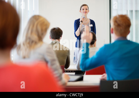 Business executives in a seminar Stock Photo