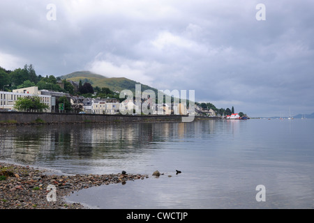 Waterfront scene of Fort William and Loch Linnhe in Scotland, UK, Europe Stock Photo