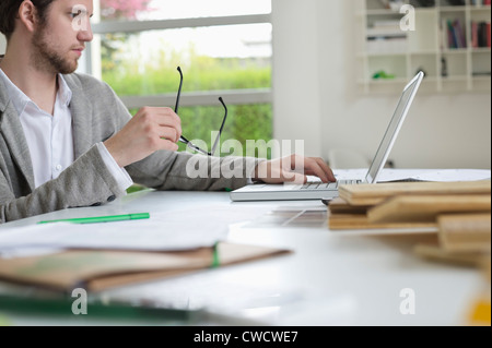 Interior designer working in the office Stock Photo