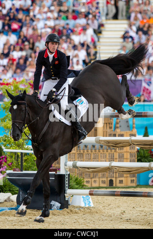 British rider Ben Maher with his horse Rolette competes in the 1st ...