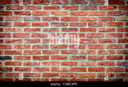 old brick wall background with vignette Stock Photo