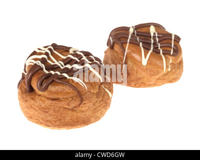 Belgian Chocolate Choux Buns Stock Photo