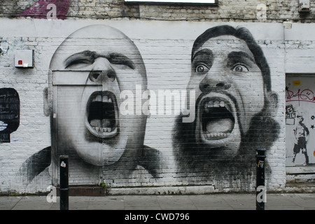 Brick Lane Street Art Stock Photo