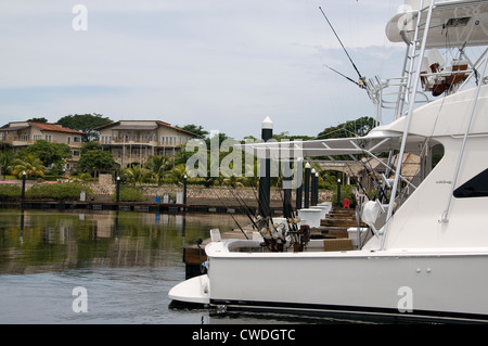 The Marina Puesta del Sol with 30 luxury suites & full-service marina is the top resort on the Pacific coast of Nicaragua. Stock Photo