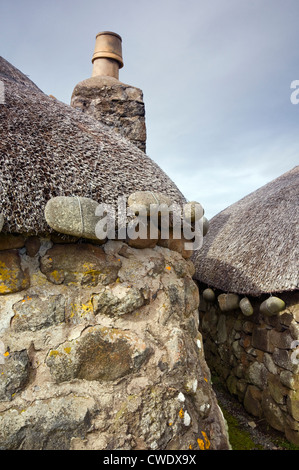 Traditional croft buildings at the Museum of Island Life on the Isle of Skye, Scotland, UK Stock Photo