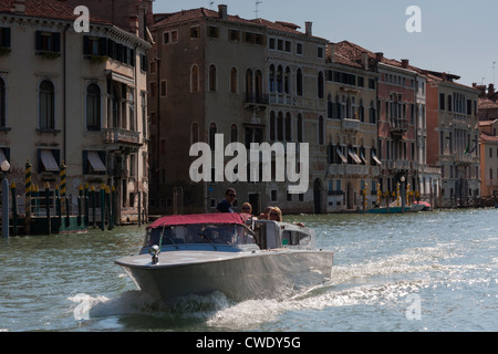 Speed Boat, Venice, Italy Stock Photo