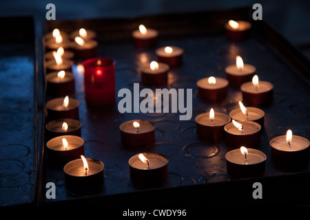 Candles, Santa Maria Della Salute, Venice, Italy Stock Photo