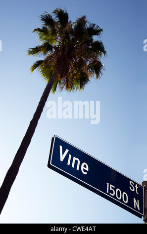 The Famous Vine Street in Los Angeles Stock Photo