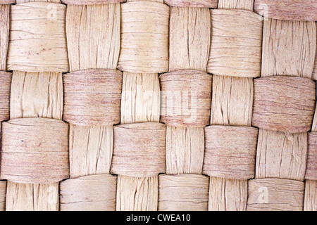 Interlacing coarse fibrous wood fibers texture background macro. Selective focus Stock Photo